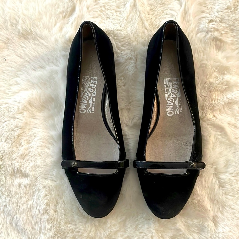 Ferragamo Suede Flats